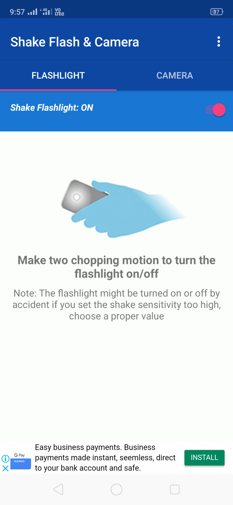 How to Turn On Flashlight by Shaking Your Phone (The