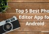 Best Photo Editor App
