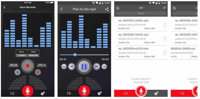 android built in voice recorder