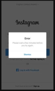 Fix Please Wait a Few Minutes Before Trying on Instagram